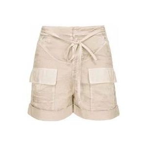 Pinko Casual Shorts , Beige , Dames , Maat: M