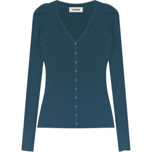 Aeron, Dames, Truien, Blauw, Maat: S Wol,