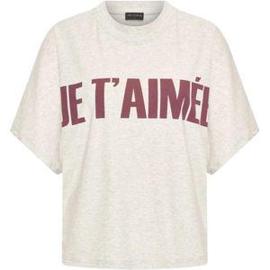 Aimee The Label - T-shirt - Zand - ElaraA5