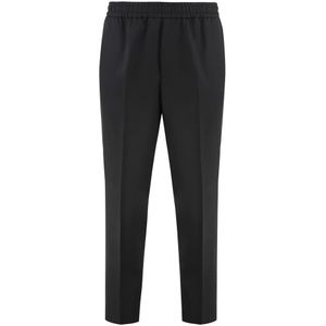 Golden Goose - Pant Luke - Slim-fit Broek - Zwart - 100% Wol