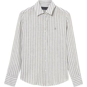 Brooks Brothers, Dames, Blouses & Shirts, Groen, Maat: M Linnen,