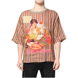 Dolce & Gabbana - Ronde Hals T-shirt - Veelkleurig - Korte Mouwen