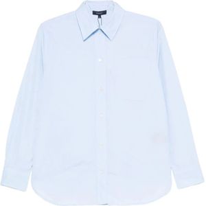 Soeur, Dames, Blouses & Shirts, Blauw, Maat: 2XS Katoen,