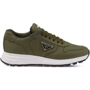 Prada, Heren, Schoenen, Groen, Maat: 45 EU Leer,