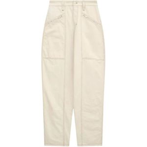 Isabel Marant, Dames, Broeken, Beige, Maat: XS Katoen,