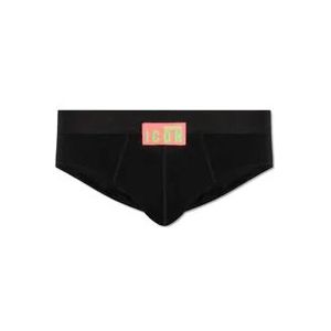 Dsquared2 Boxershorts met logo , Black , Heren , Maat: S