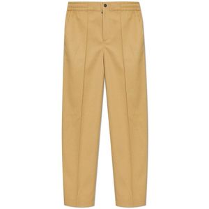 Moncler, Heren, Broeken, Beige, Maat: XL Wol,