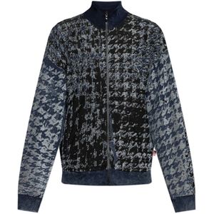 Diesel, Heren, Sweatshirts & Hoodies, Blauw, Maat: L Katoen,