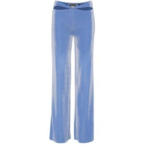 Rotate Birger Christensen, Dames, Broeken, Blauw, Maat: L Jersey,