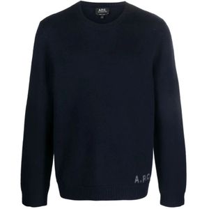 A.p.c., Heren, Truien, Blauw, Maat: XL