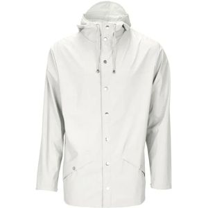 Rains, Heren, Jassen, Wit, Maat: M/L Poliester,