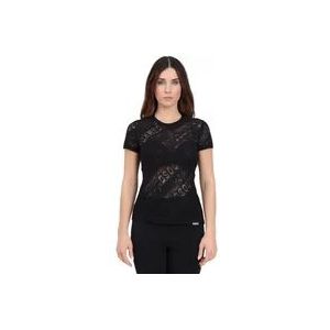 Dsquared2 T-Hemden , Black , Dames , Maat: L