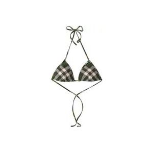 Burberry Groene Geruite Halternek Bikini , Multicolor , Dames , Maat: S