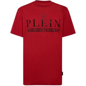 Philipp Plein, Heren, Tops, Rood, Maat: M Katoen,