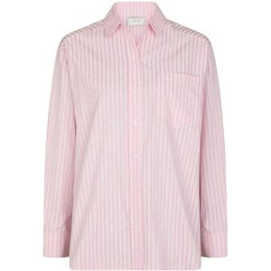 Neo Noir - Blouse - Roze - Oversized Shirt - Lange Mouwen