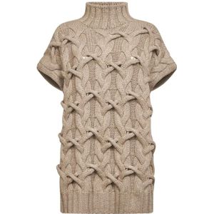 Brunello Cucinelli, Dames, Truien, Bruin, Maat: M Kasjmier,