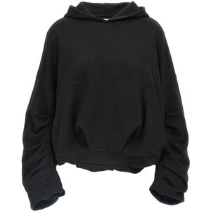 Dries Van Noten, Dames, Sweatshirts & Hoodies, Zwart, Maat: XS Katoen,