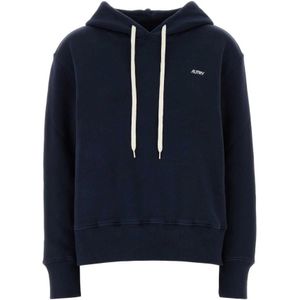 Autry, Dames, Sweatshirts & Hoodies, Blauw, Maat: M Katoen,