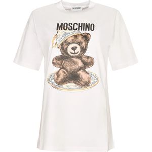 Moschino, Dames, Tops, Wit, Maat: M