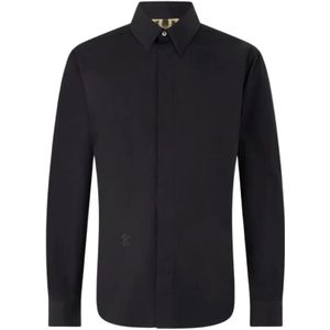 Roberto Cavalli, Heren, Overhemden, Zwart, Maat: 2XL Katoen,