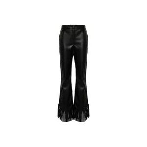 Twinset Fringe Broek , Black , Dames , Maat: XS