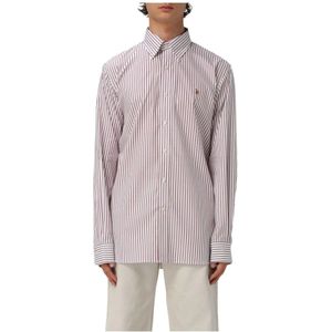 Polo Ralph Lauren, Heren, Overhemden, Rood, Maat: 2XL