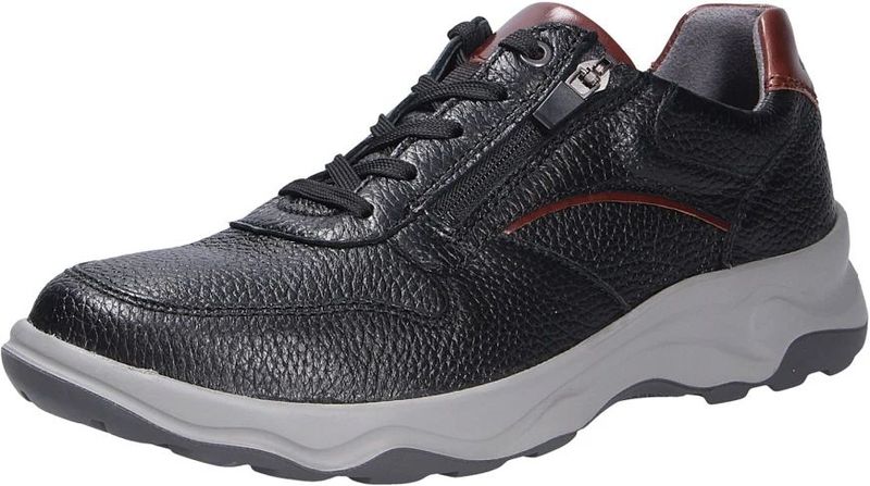 Waldläufer - 718007 - Veterschoenen - Zwart Cognac