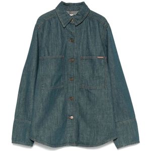 Soeur, Dames, Blouses & Shirts, Blauw, Maat: S Katoen,