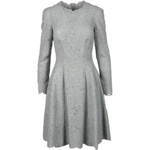 Ermanno Scervino, Dames, Jurken, Grijs, Maat: M Wol,