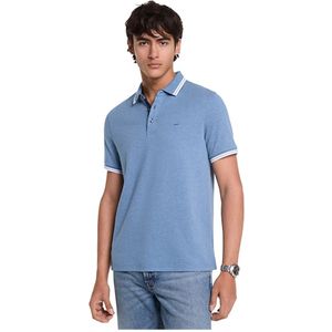 Michael Kors, Heren, Tops, Blauw, Maat: 2XL Katoen,