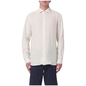 Fay, Heren, Overhemden, Beige, Maat: 3XL