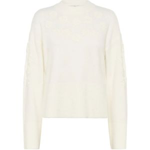 Kaffe, Dames, Truien, Wit, Maat: M Acryl,