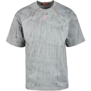 Diesel, Heren, Tops, Grijs, Maat: S Katoen,