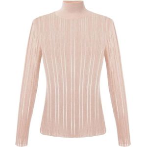 Elisabetta Franchi, Dames, Truien, Roze, Maat: XS Poliester,