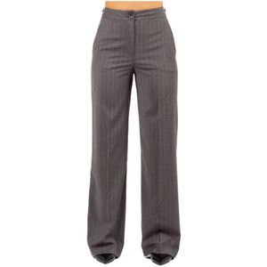 Hanita, Dames, Broeken, Grijs, Maat: S