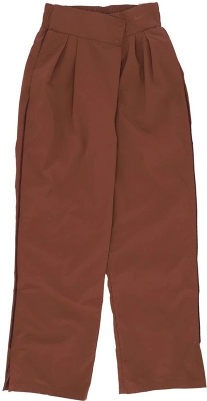 Nike - Broeken - Bruin - Heren - Waterafstotende Nylon - Asymmetrische Taille