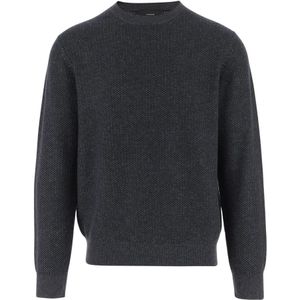 Vince, Heren, Truien, Grijs, Maat: L Wol,