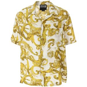 Versace Jeans Couture, Heren, Overhemden, Veelkleurig, Maat: S Viscose,