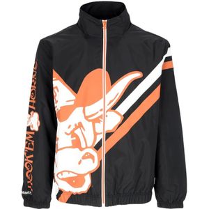 Mitchell & Ness, Heren, Jassen, Zwart, Maat: S