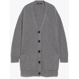 Weekend Max Mara, Dames, Truien, Grijs, Maat: S Wol,