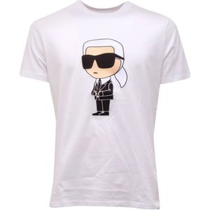 Karl Lagerfeld, Heren, Tops, Wit, Maat: M