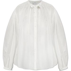 Forte Forte, Dames, Blouses & Shirts, Wit, Maat: S Voile,