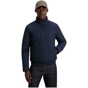 Woolrich, Heren, Sweatshirts & Hoodies, Blauw, Maat: L Polyamide,