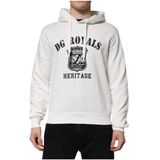 Dolce & Gabbana, Heren, Sweatshirts & Hoodies, Wit, Maat: M Katoen,