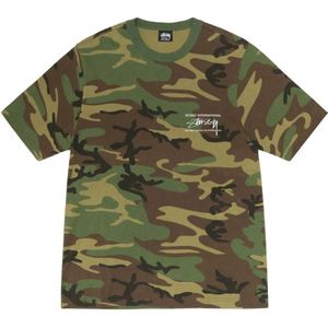 Stüssy, Heren, Tops, Groen, Maat: L Katoen,