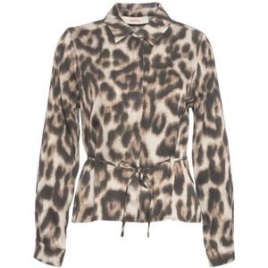 Jucca, Dames, Blouses & Shirts, Bruin, Maat: XL