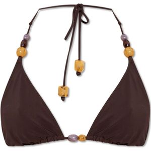 Tory Burch, Dames, Badkleding, Bruin, Maat: S Polyamide,