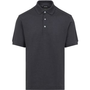 Zegna, Heren, Tops, Grijs, Maat: 2XL Katoen,