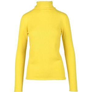 Mantù, Dames, Truien, Geel, Maat: S Kasjmier,