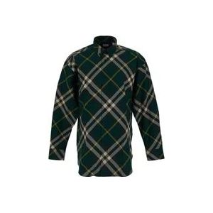Burberry Casual Hemden , Green , Heren , Maat: L